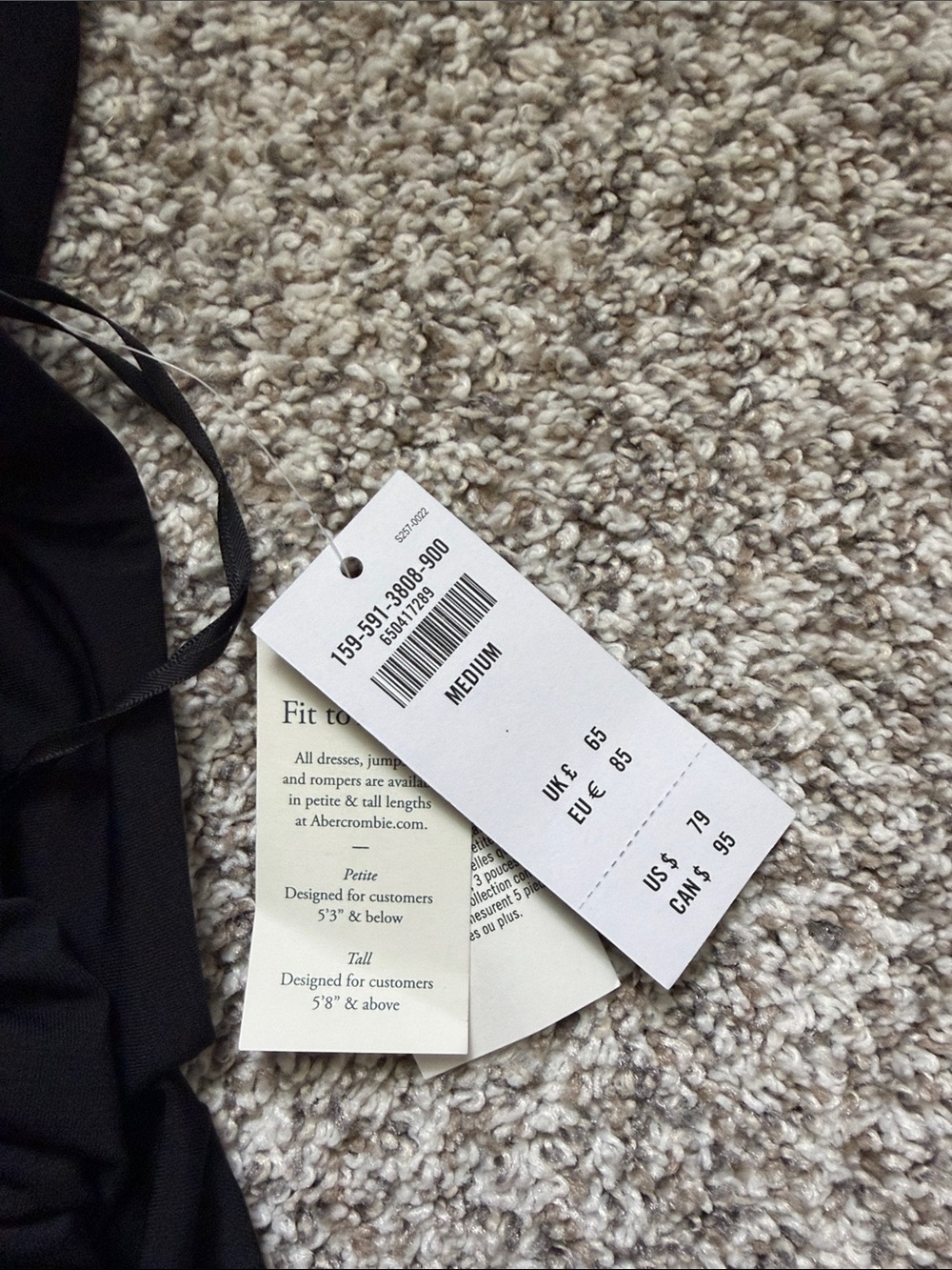 Abercrombie & Fitch Black Backless Halter Ruched Dress - Picture 2 of 3